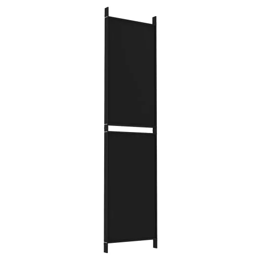 4 paneles fekete szövet térelválasztó 200 x 200 cm