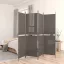 5 paneles antracitszürke szövet térelválasztó 250x200 cm