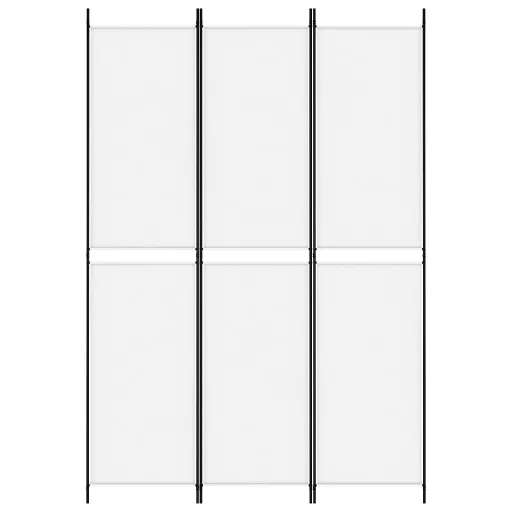Fehér 3 paneles szövetparaván 150x220 cm