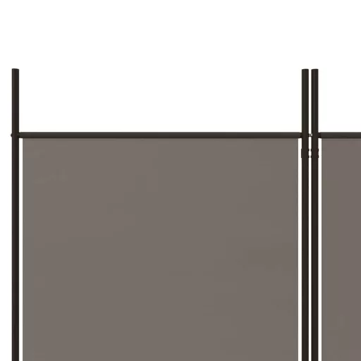 3 paneles antracitszürke szövet térelválasztó 150 x 220 cm