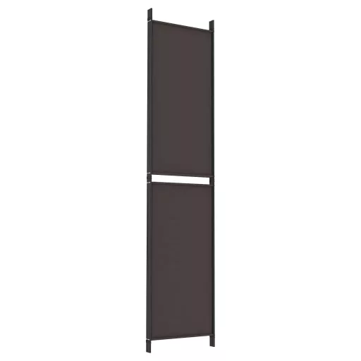 4 paneles barna szövet paraván 200x220 cm