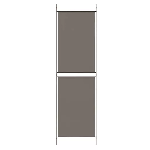 4 paneles antracitszürke szövet térelválasztó 200x220 cm
