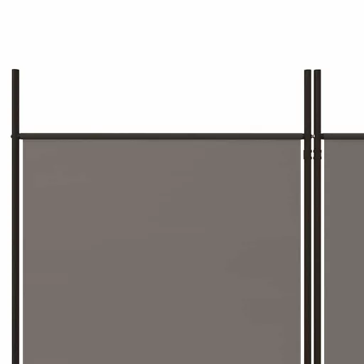 4 paneles antracitszürke szövet térelválasztó 200x220 cm