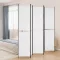 Fehér 5 paneles paraván 250x220 cm szövet