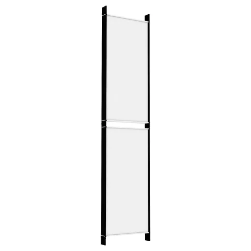 6 paneles fehér szövet térelválasztó 250 x 220 cm