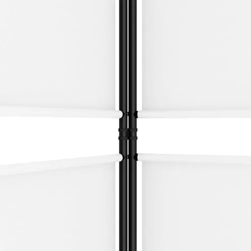 6 paneles fehér szövet térelválasztó 250 x 220 cm