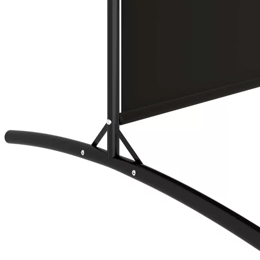 2 paneles fekete szövet térelválasztó 348 x 180 cm