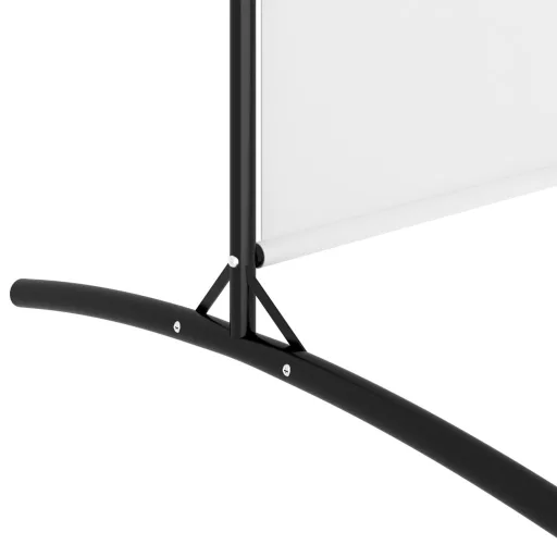 2 paneles fehér szövet térelválasztó 525x180 cm