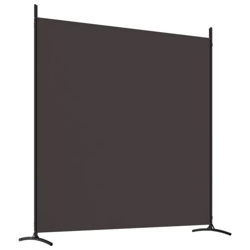 3 paneles barna szövet paraván 525x180 cm
