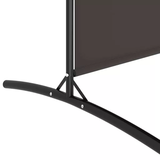 4 paneles barna szövet térelválasztó 698x180 cm
