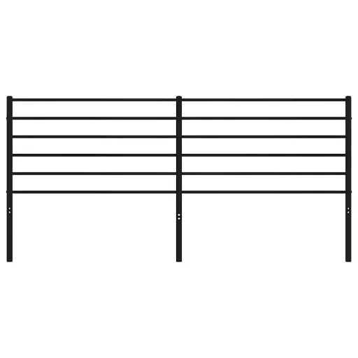Fekete fém csere fejtámla 180 cm