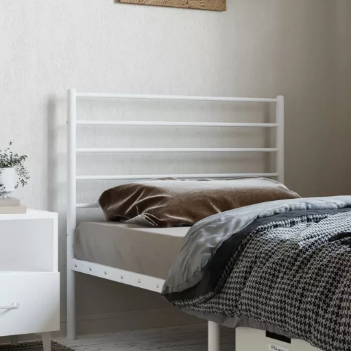 Fehér fém csere fejtámla 80 cm