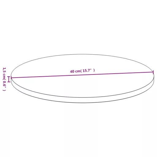 Bambusz asztallap Ø40 x 1,5 cm