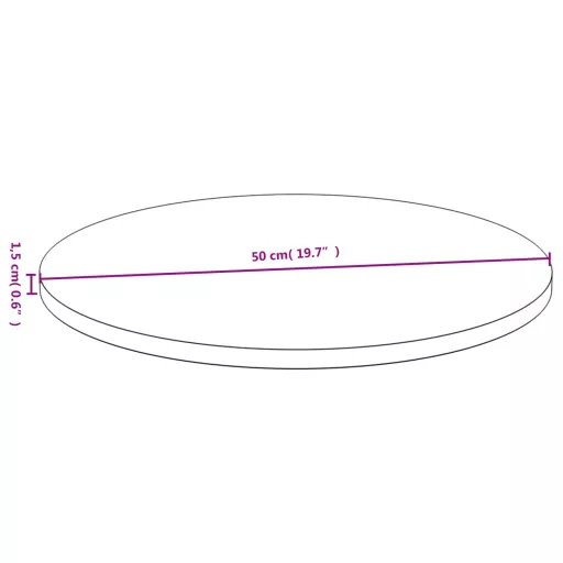 Bambusz asztallap Ø50 x 1,5 cm