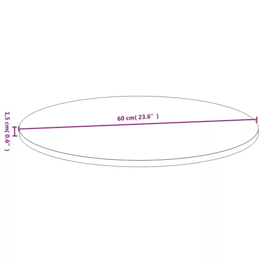 Bambusz asztallap Ø60 x 1,5 cm