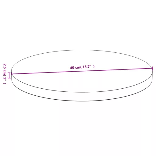 Bambusz asztallap Ø40 x 2,5 cm