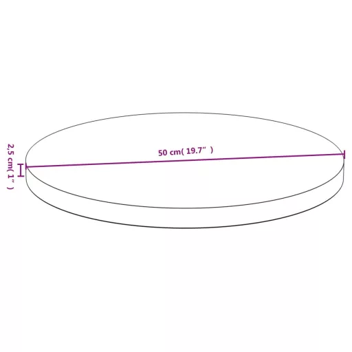 Bambusz asztallap Ø50 x 2,5 cm