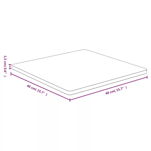 Bambusz asztallap 40 x 40 x 1,5 cm