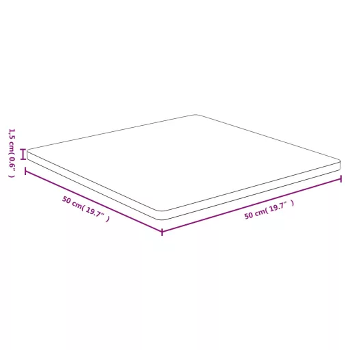Bambusz asztallap 50 x 50 x 1,5 cm