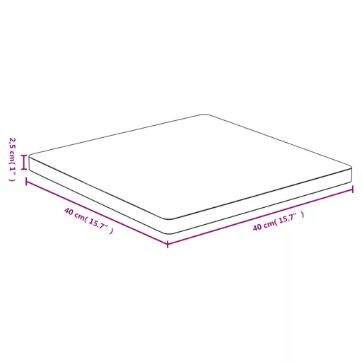 Bambusz asztallap 40 x 40 x 2,5 cm