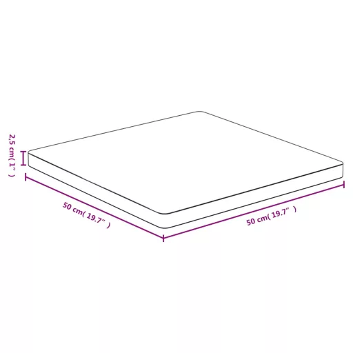 Bambusz asztallap 50 x 50 x 2,5 cm