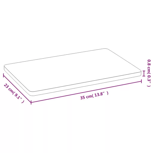 6 db bambusz reggelizőtálca 35 x 23 x 0,8 cm