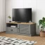 VIGO szürke tömör fenyőfa TV-szekrény 106 x 40 x 40 cm