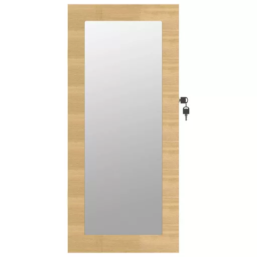 Falra szerelhető tükrös ékszerszekrény 30x8,5x67 cm