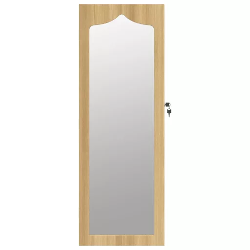 Falra szerelhető tükrös ékszerszekrény 37,5x10x106 cm