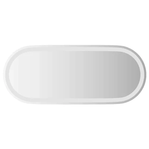 Ovális LED-es fürdőszobai tükör 90 x 40 cm