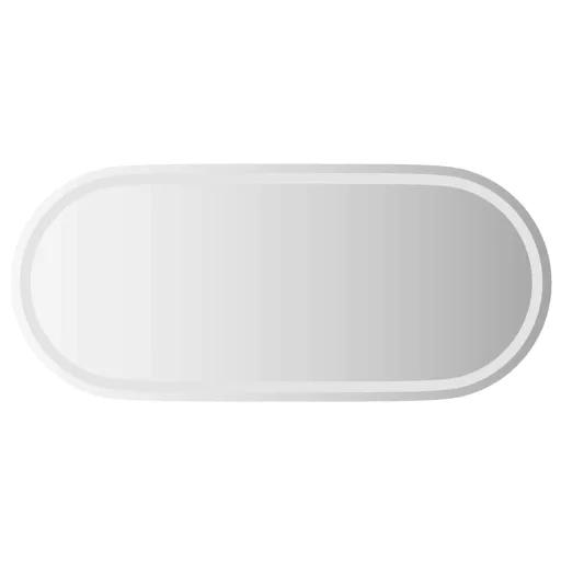 Ovális LED-es fürdőszobai tükör 100 x 45 cm