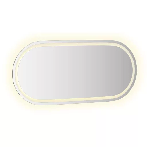 Ovális LED-es fürdőszobai tükör 100 x 45 cm