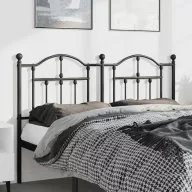 Fekete fém csere fejtámla 135 cm