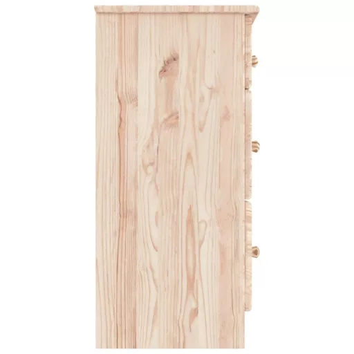 ALTA tömör fenyőfa komód 112x35x73 cm