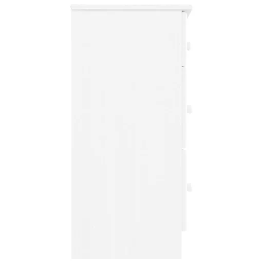 ALTA fehér tömör fenyőfa komód 112x35x73 cm