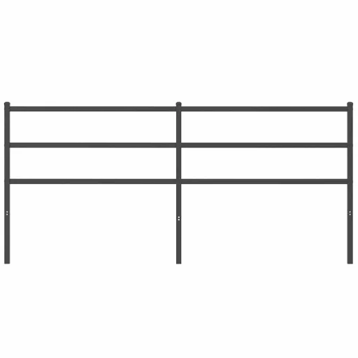 Fekete fém csere fejtámla 193 cm