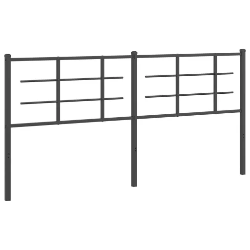 Fekete fém csere fejtámla 180 cm