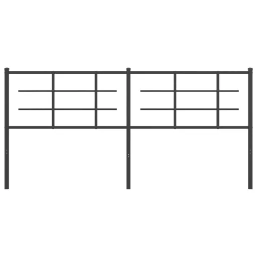 Fekete fém csere fejtámla 180 cm