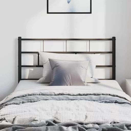 Fekete fém csere fejtámla 100 cm