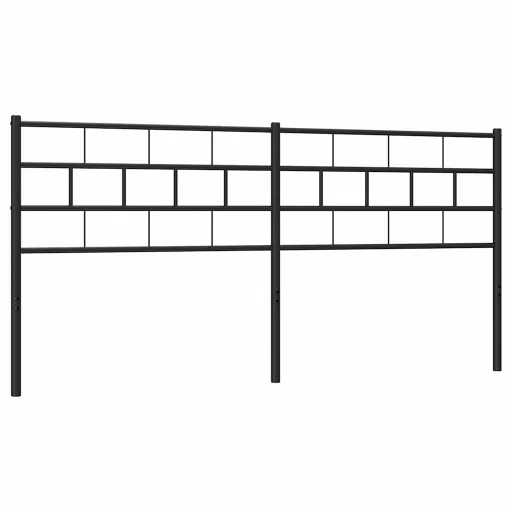 Fekete fém csere fejtámla 193 cm