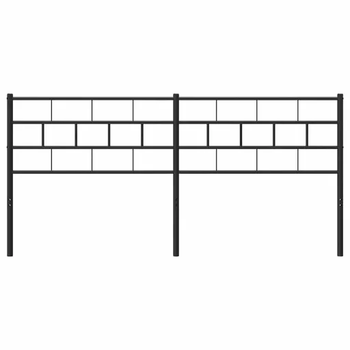 Fekete fém csere fejtámla 193 cm