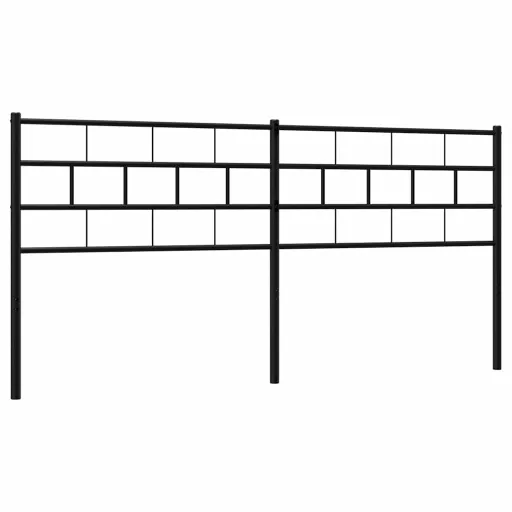 Fekete fém csere fejtámla 193 cm