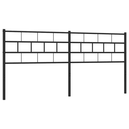 Fekete fém csere fejtámla 200 cm