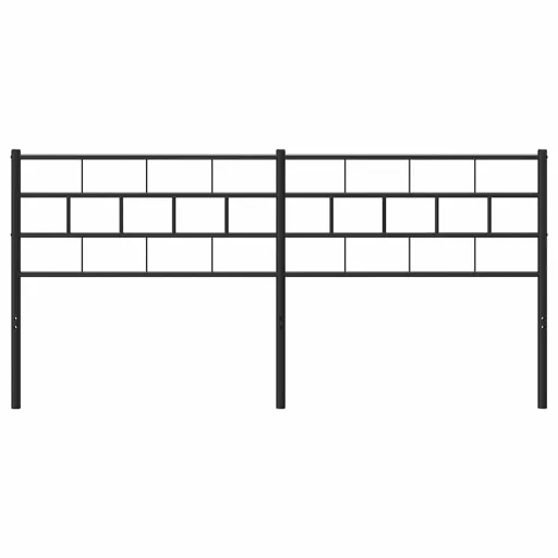Fekete fém csere fejtámla 200 cm