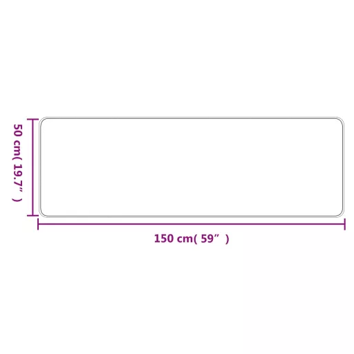 Platina szizálhatású futószőnyeg 50 x 150 cm
