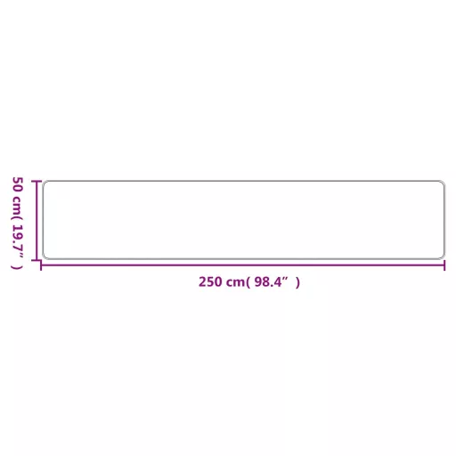Platina szizálhatású futószőnyeg 50 x 250 cm