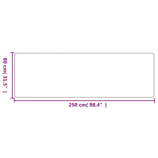 Platina szizálhatású futószőnyeg 80 x 250 cm