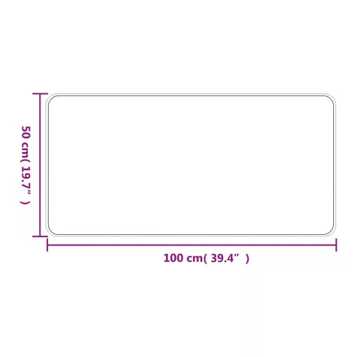 Antracitszürke szizálhatású futószőnyeg 50x100 cm