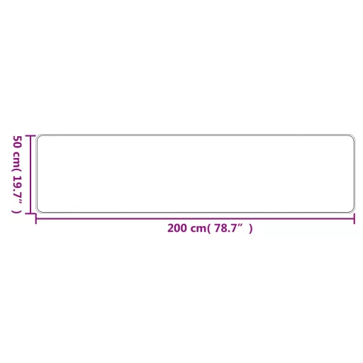 Antracitszürke szizálhatású futószőnyeg 50 x 200 cm