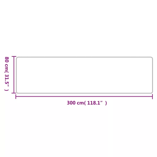 Ezüstszínű szizálhatású futószőnyeg 80 x 300 cm